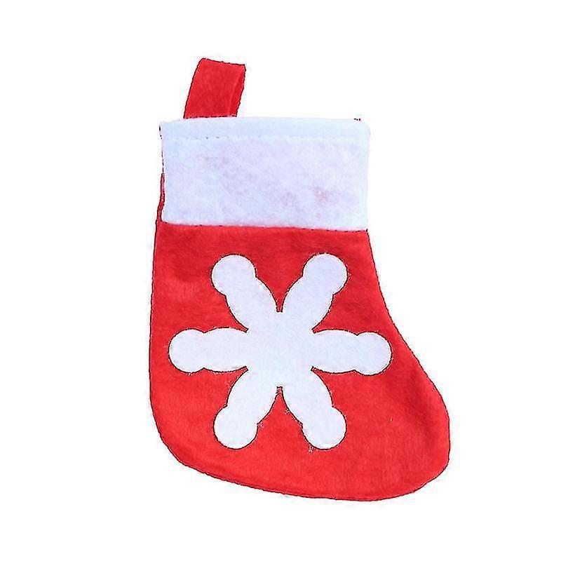Wabjtam 4pcs Christmas Tableware Case Stocking Dinner Decor