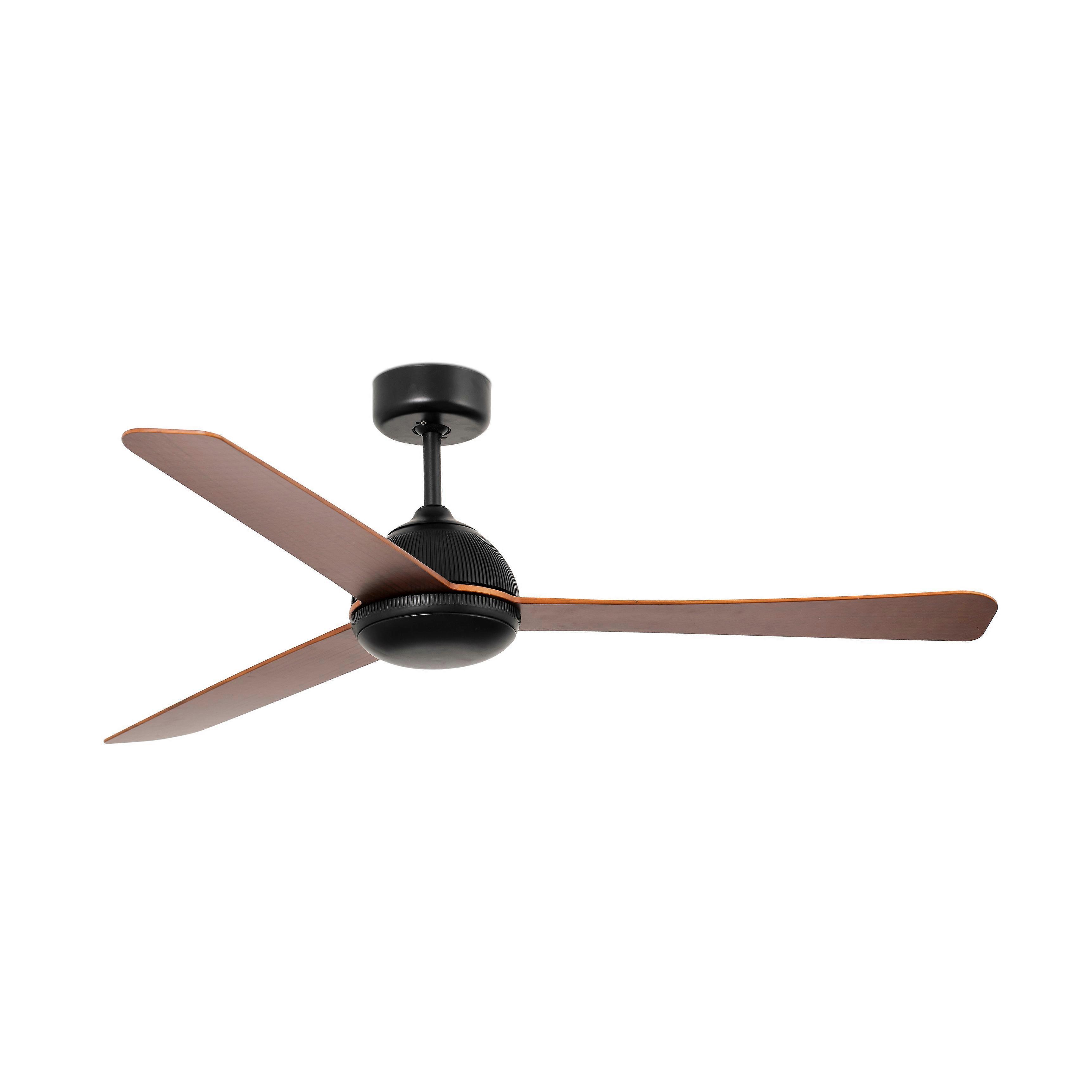 DC ceiling fan Grid Black with remote
