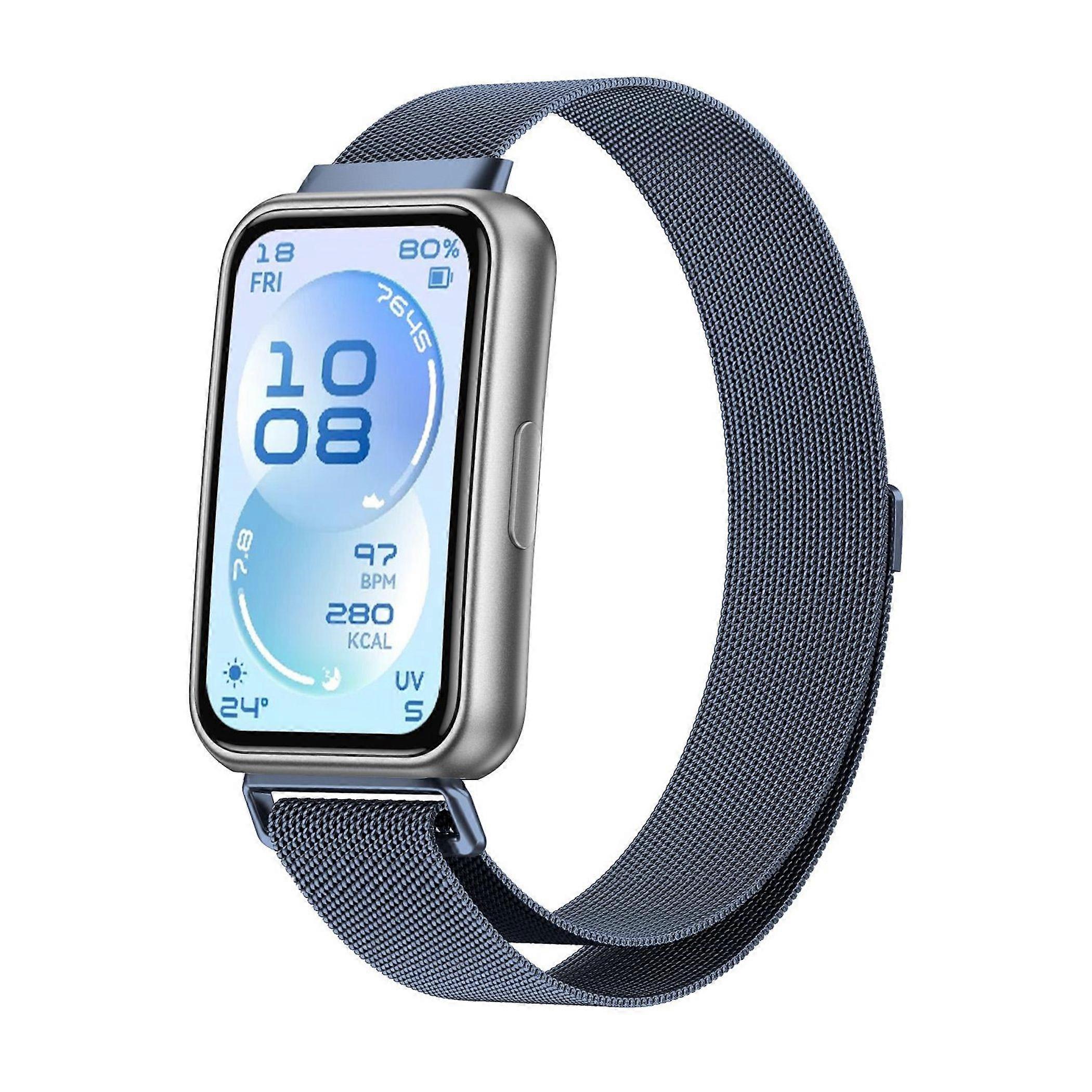Smartwatch Band Metal for Huawei Band 11 / 11 Pro / 10 Mesh Magnet Blue