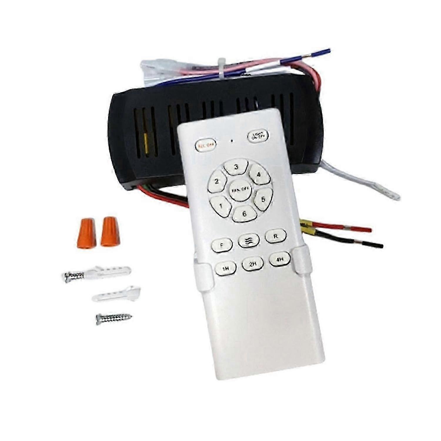 Frequency Conversion Ceiling Fan RControl Kit 6-Speed Remote Receiver
