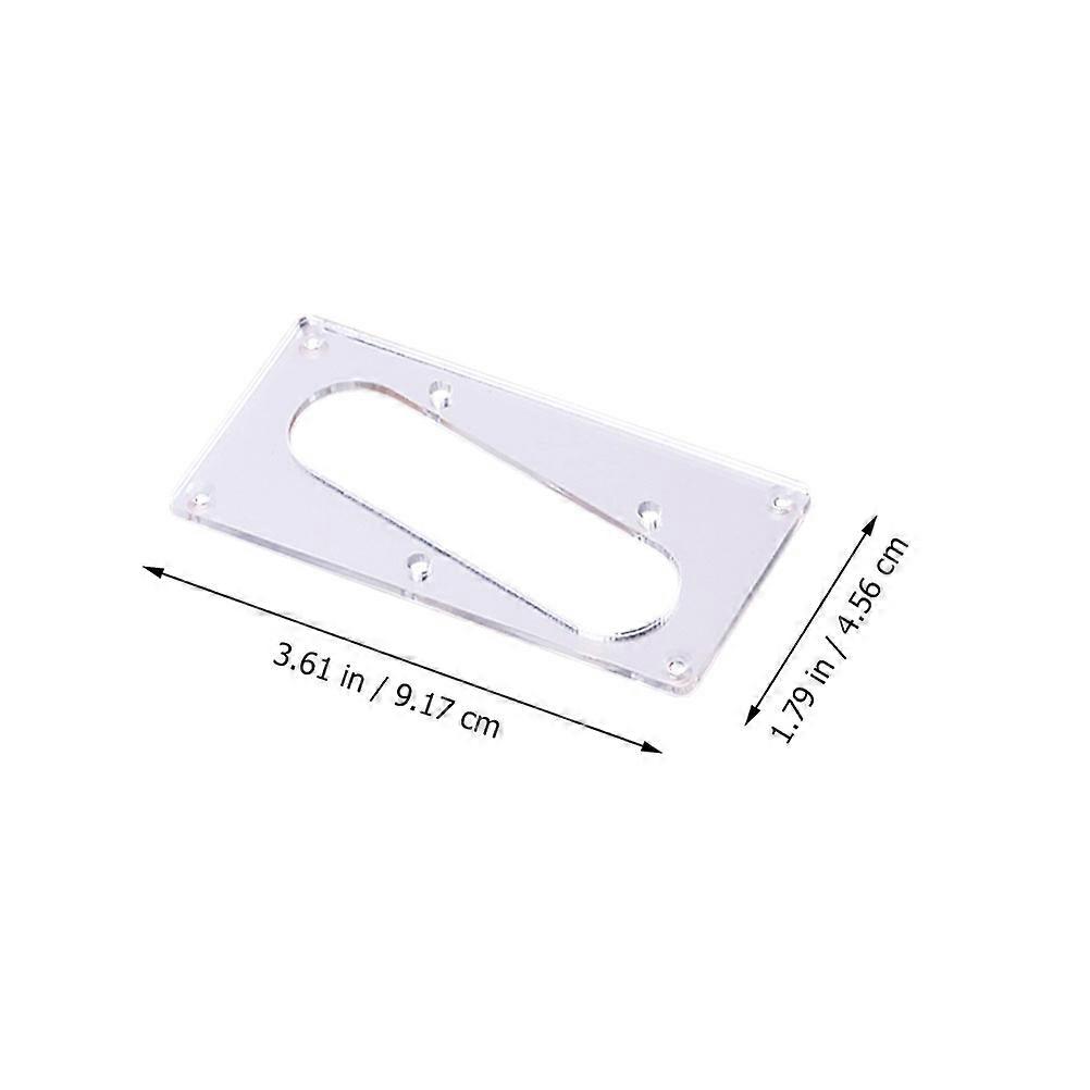 Electric Guitar Conversion Pickup Mounting Ring Pickup Protective Cover (Silver)