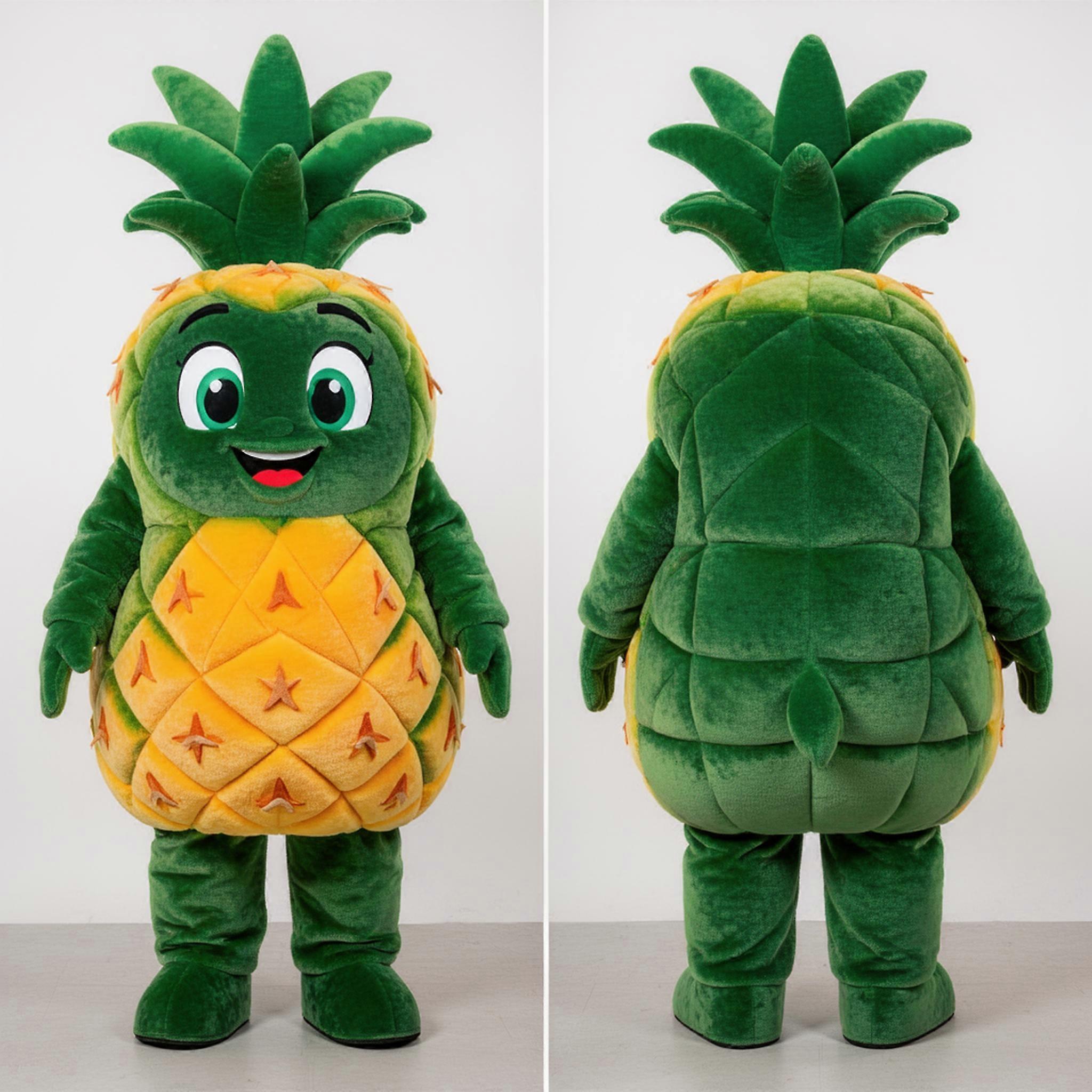 MASTICOT Forest Green Rounded Pineapple Mascot