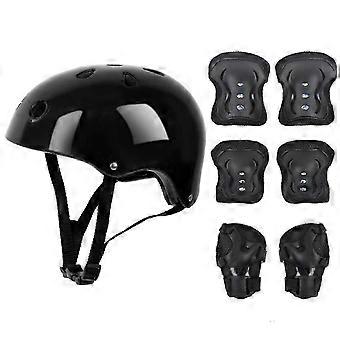 Children Helmet Knee Elbow Pad Cycling Skate Bike Protecs