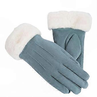 Winterliche, Touchscreen-taugliche Damenhandschuhe mit weichem Futter und elastischen Bündchen