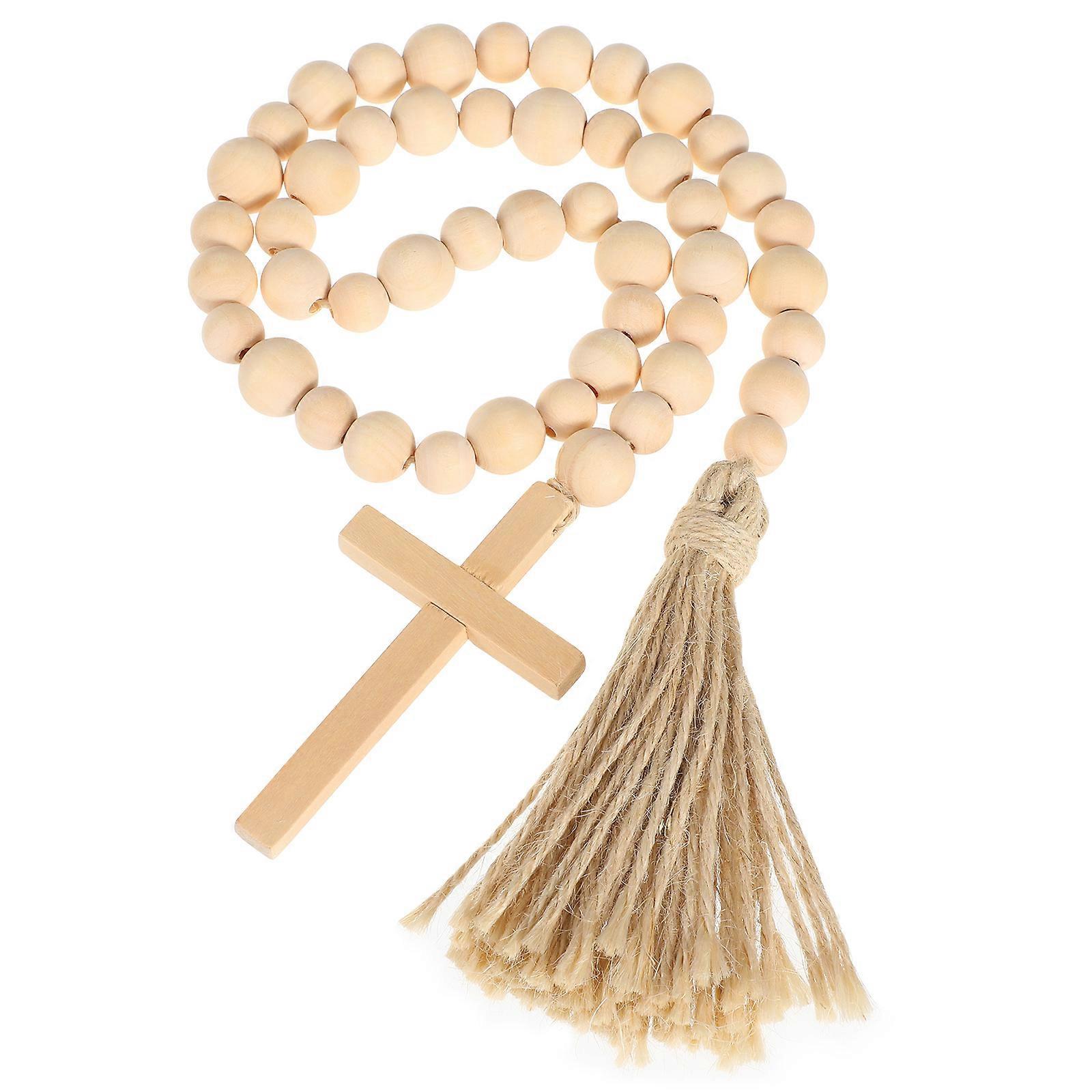 Creative Wood Beads String for Decoration Hanging Beads String Pendant