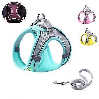 Dog Harness Leash Set for Small Dogs Adjustable Puppy Cat Harness Vest French Bulldog Chihuahua Pug Outdoor Walking Lead LeashPet Leashes