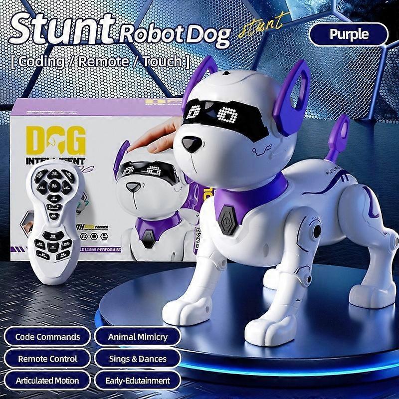 Children's Smart Programmable Stunt Robot Dog Remote Control Toy