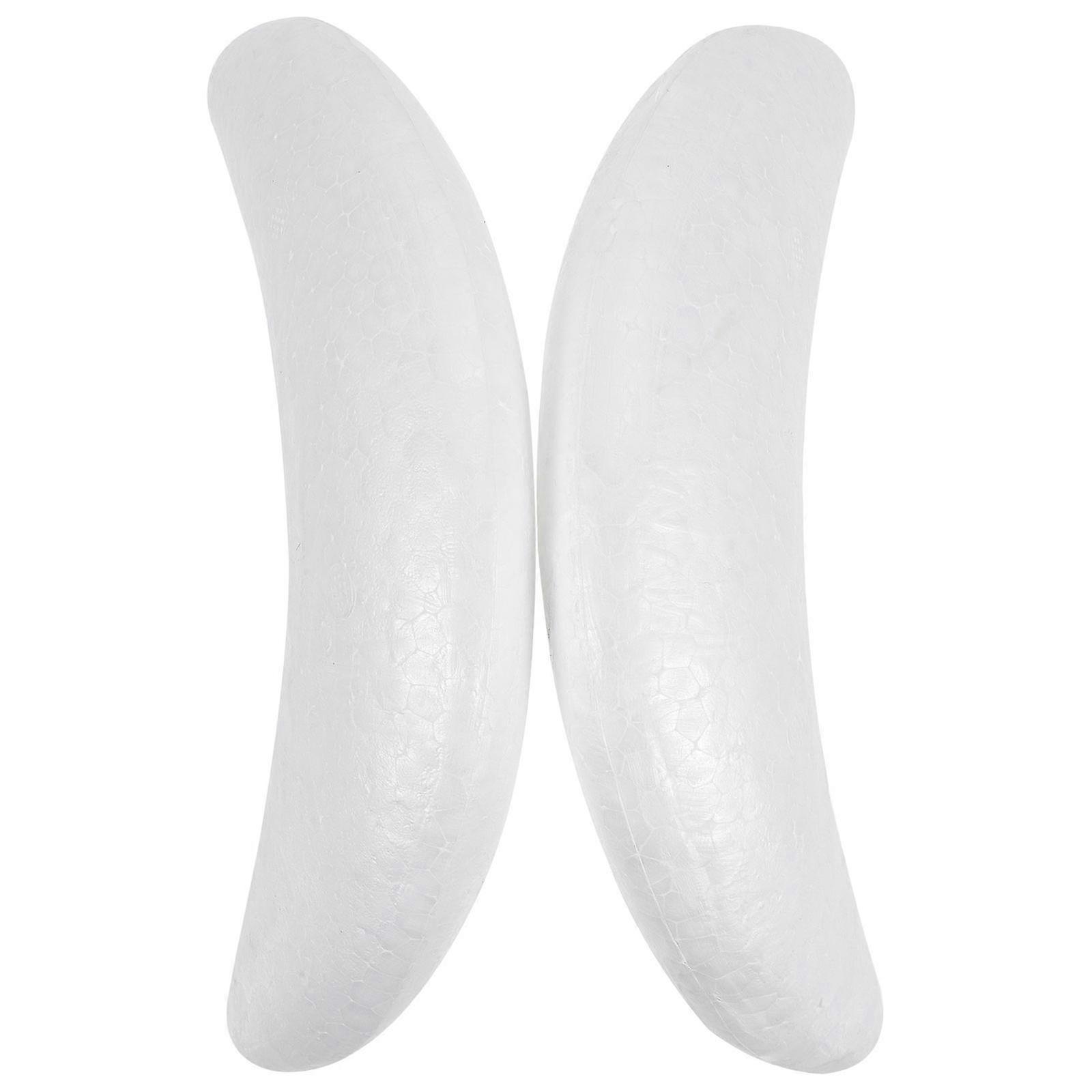 2 pcs Moon Shaped Foam Cake Model Blank Moon Cake Decorating Model compatible with Cake Practice