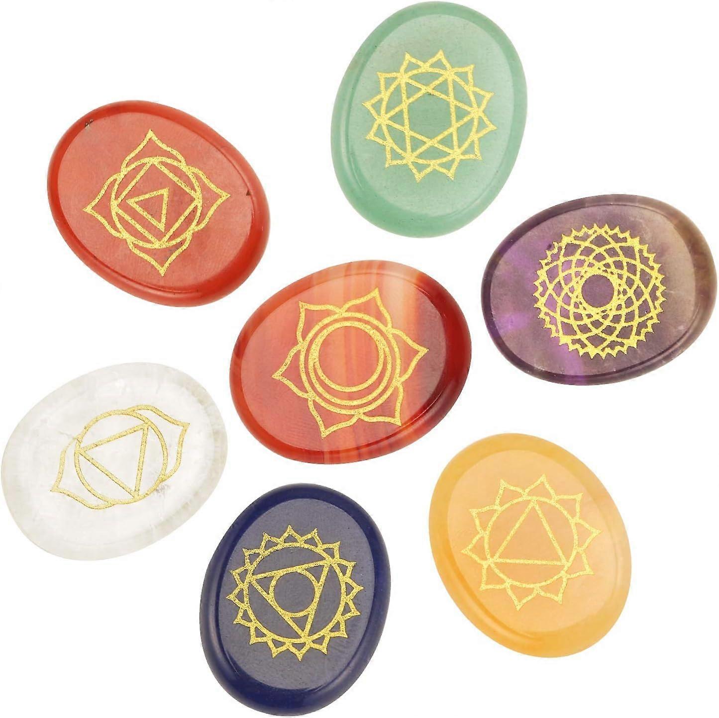 Chakra Crystals Set (1set, color)
