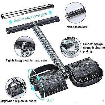 Spring Tension Sit Up Pull Rope Foot Pedal Abdomen Leg Exerciser Tummy Trimmer Equipment
