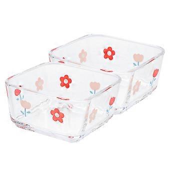 Gamelle transparente pour hamster (2 petits bols en verre)