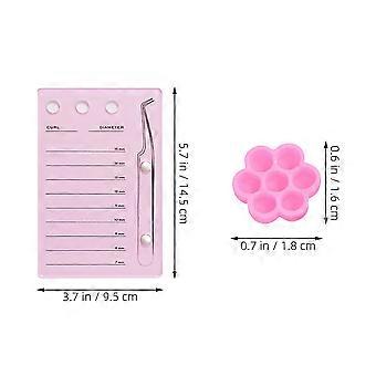 Eyelash Grafting Pallet Eyelash Extension Board with Precision Scale for 1Set