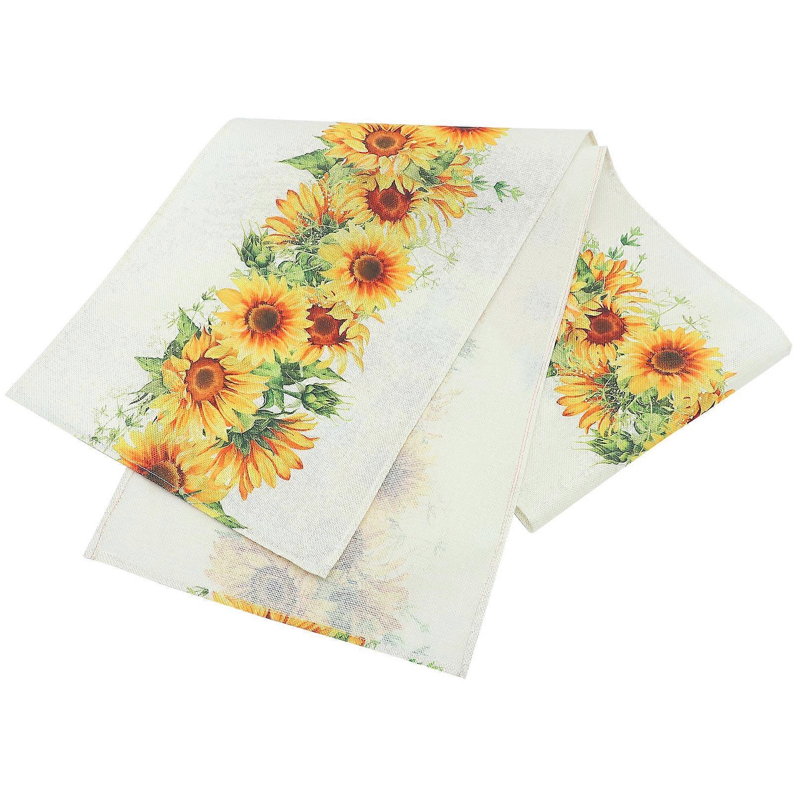 Waterproof Table Runner for Decoration 7Pcs Linen Material Assorted
