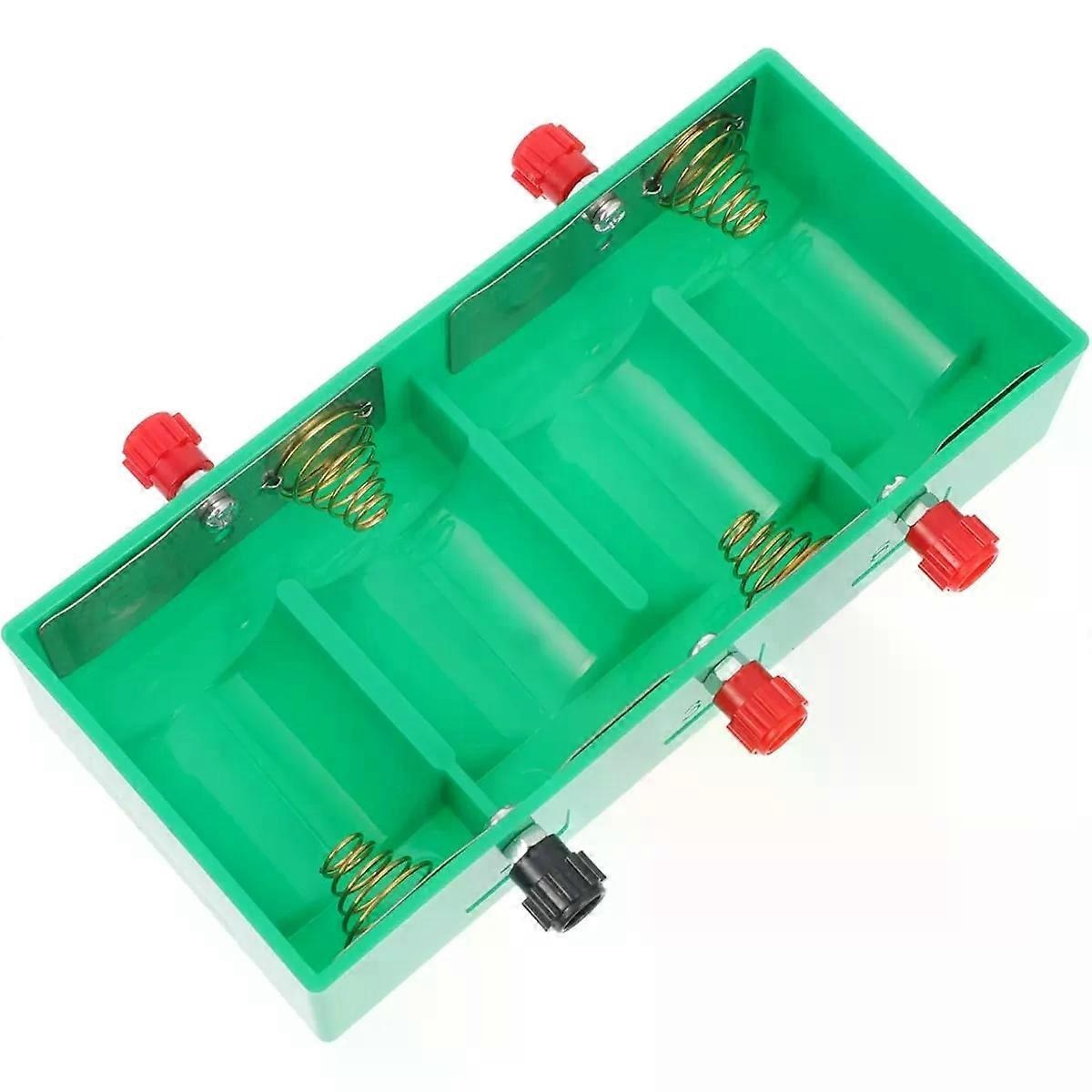 Battery Box Parallel Experiment Terminal Case for School Physics Teaching Tool Practical Storage