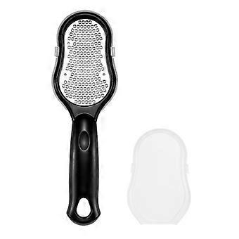 Foot File for Callus Trimming and Dead Skin Removal, Stainless Steel Pedicure Rasp with Cover Case, Ergonomic Lightweight Design for Smooth Soft Feet