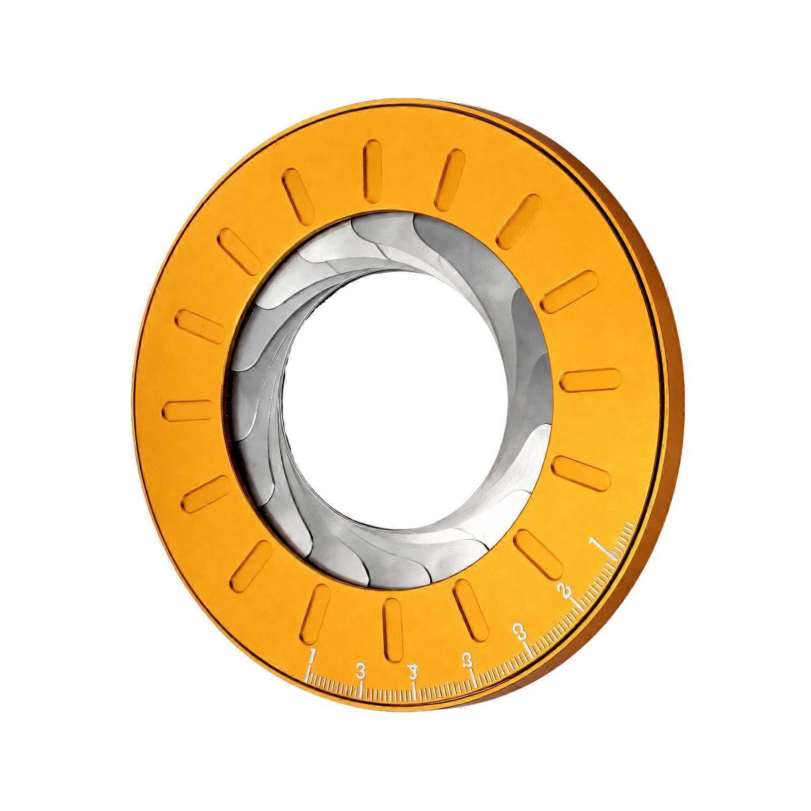 Adjustable Circle Marker in Metal with Scale Reference for Creating Different Diameters in Drafting, Craft Templates, and Layout Work Multicolor