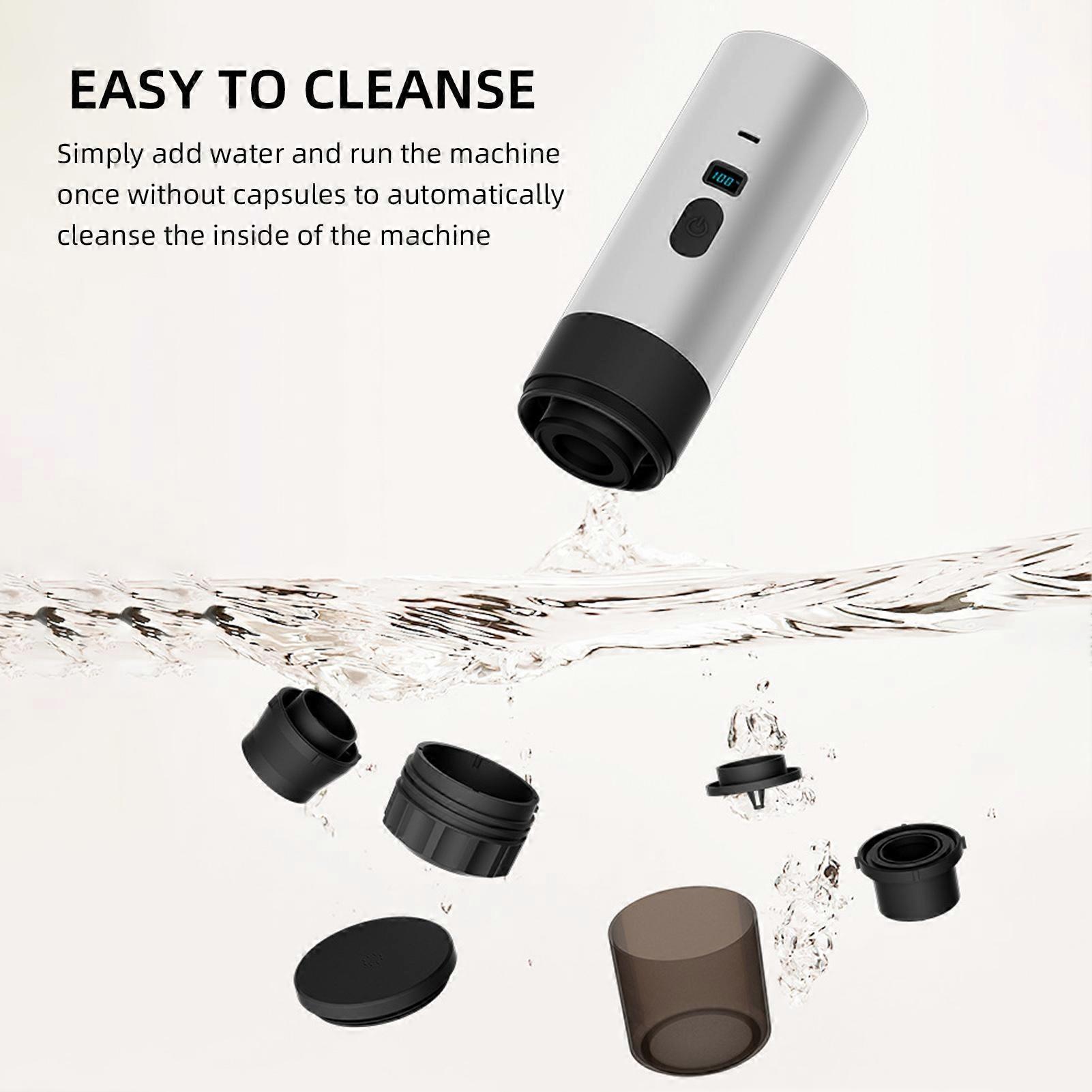 3-In-1 Portable Coffee Machine Automatic 15Bar Wireless Heating with Digital Display