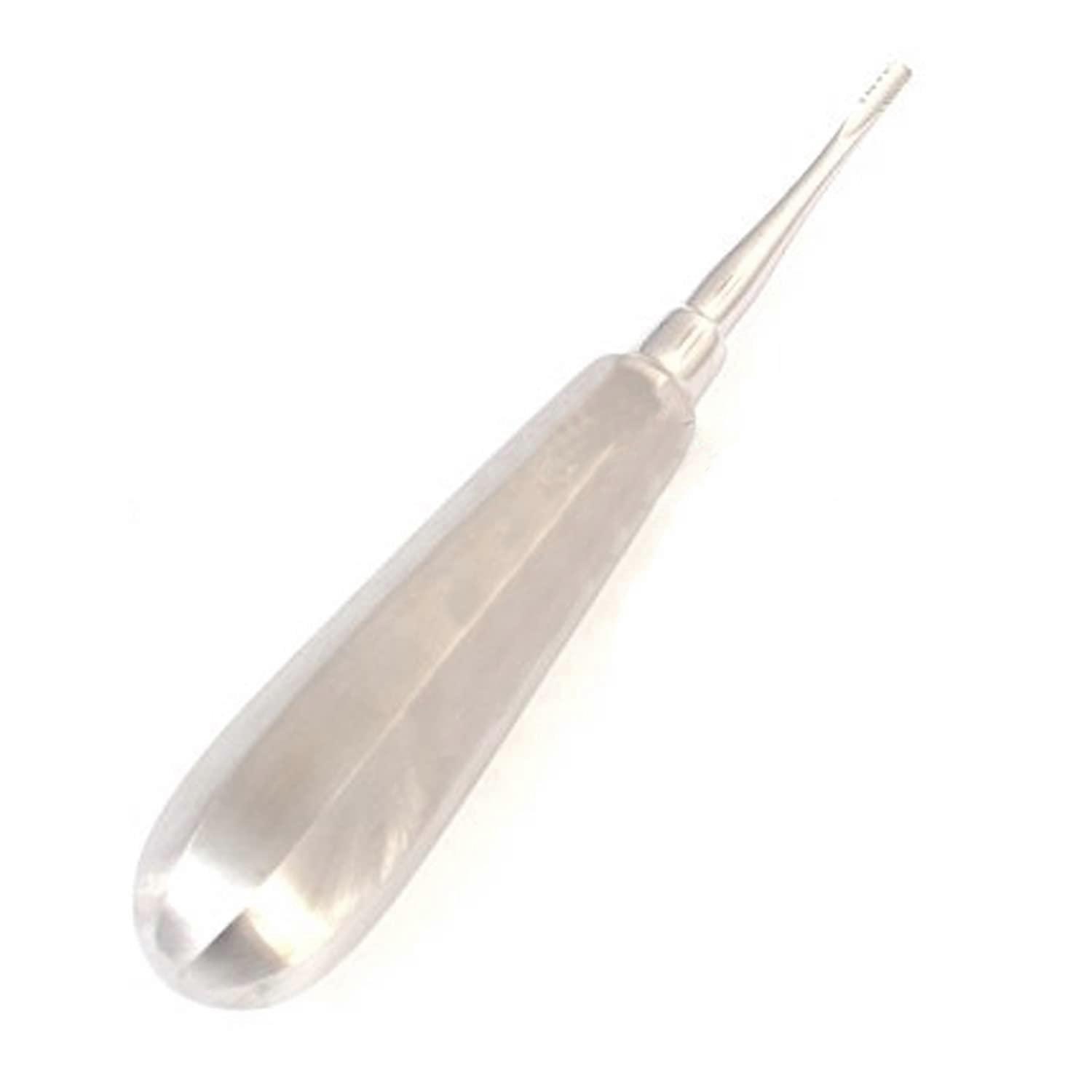 Dental Elevator Medium Straight Serrated Grip Control Tool for Precision Tooth Extraction