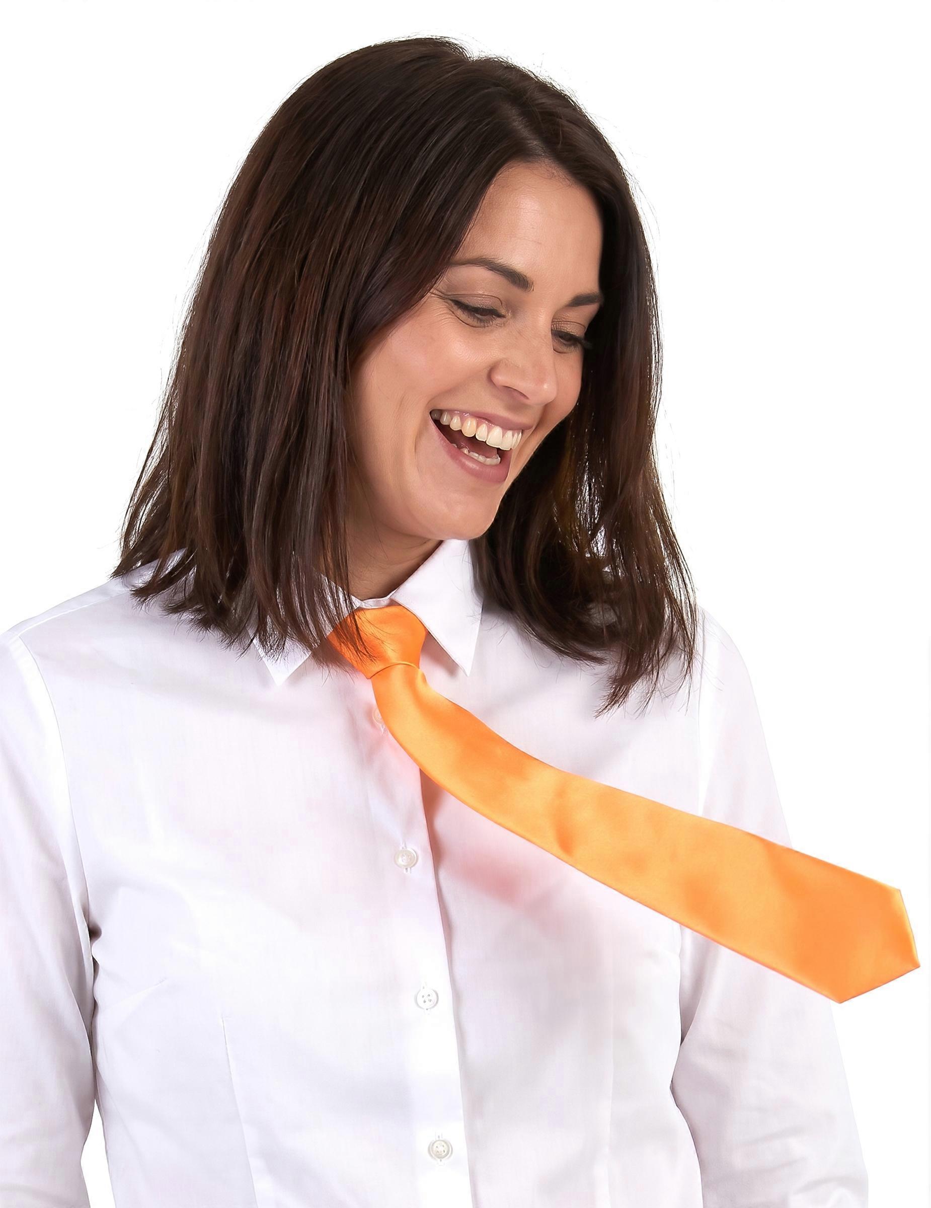 Adult orange tie
