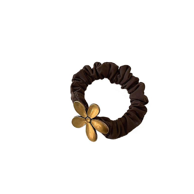 Pxcl de înaltă calitate de flori Retro Cap frânghie drăguț intestinului gros inel de păr inel de metal de flori