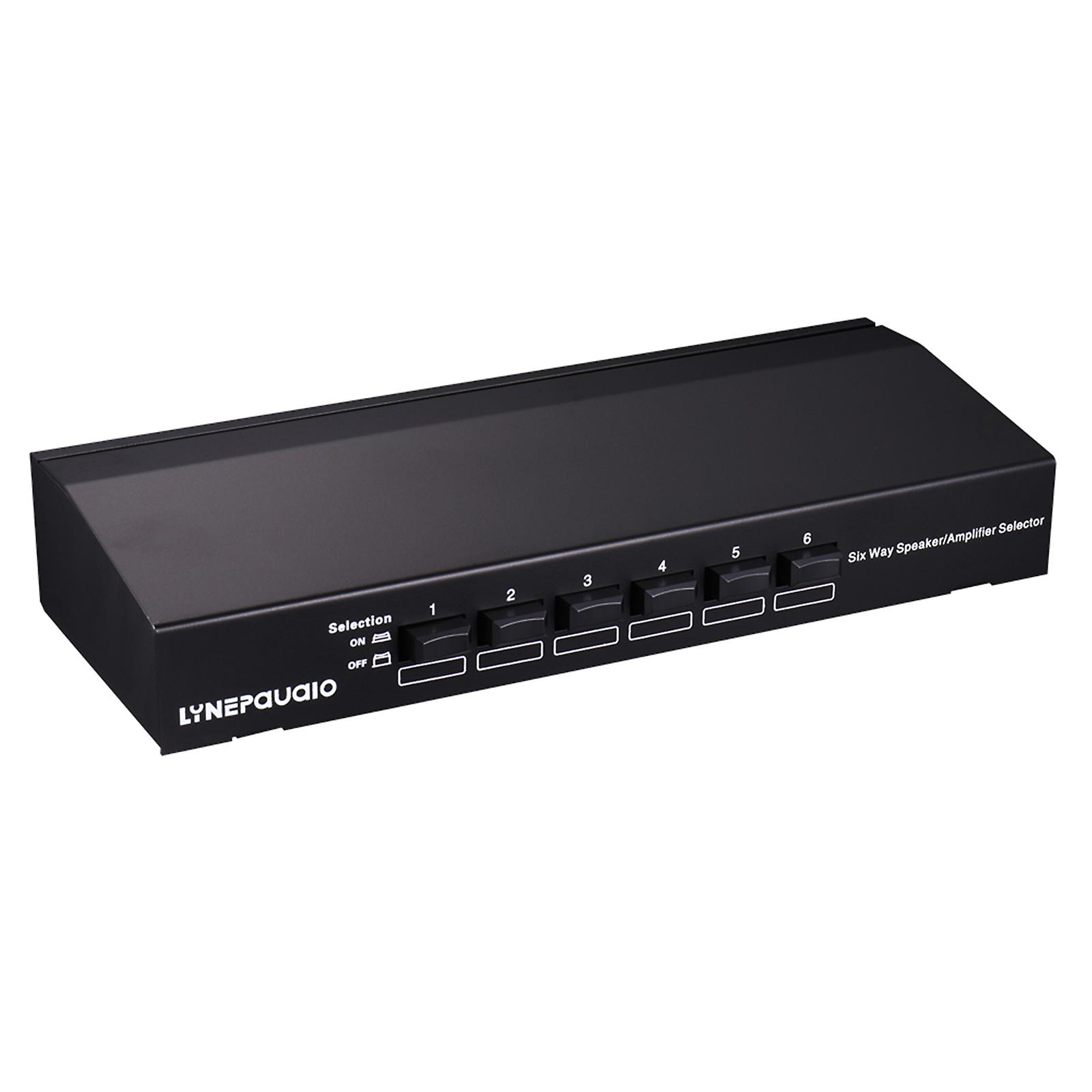 6 Port Stereo Speaker Selector Amplifiers One Convenient Button Terminal
