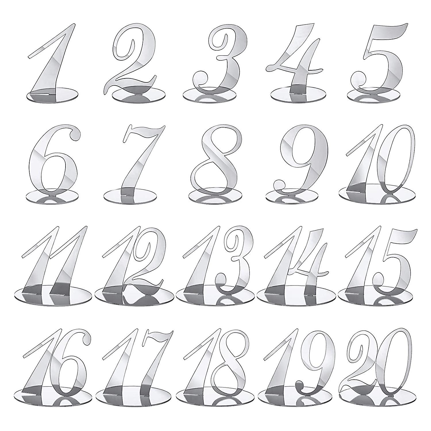 Table Numbers Wedding Table Numbers Acrylic Table Numbers for Wedding Table Numbers for Wedding (Si