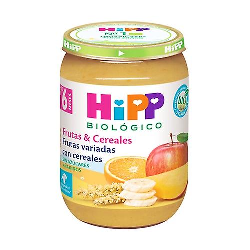 Jar of mixed fruits with organic cereals 4m+ 190 g (Orange - Mango - Apple)