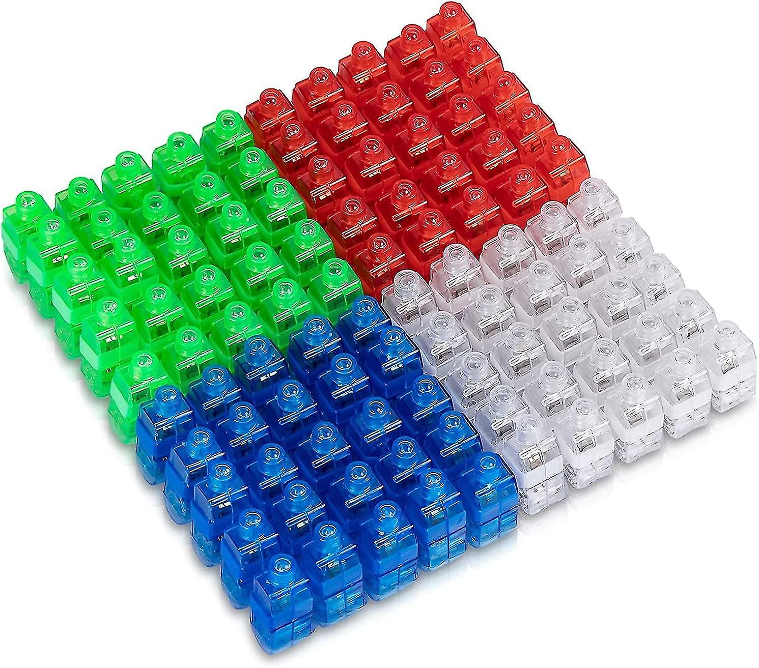 Finger Lights, 100pcs Led Finger Lamp Party Favor Finger Ring Super Bright Illuminated Rings Finger Flashlight