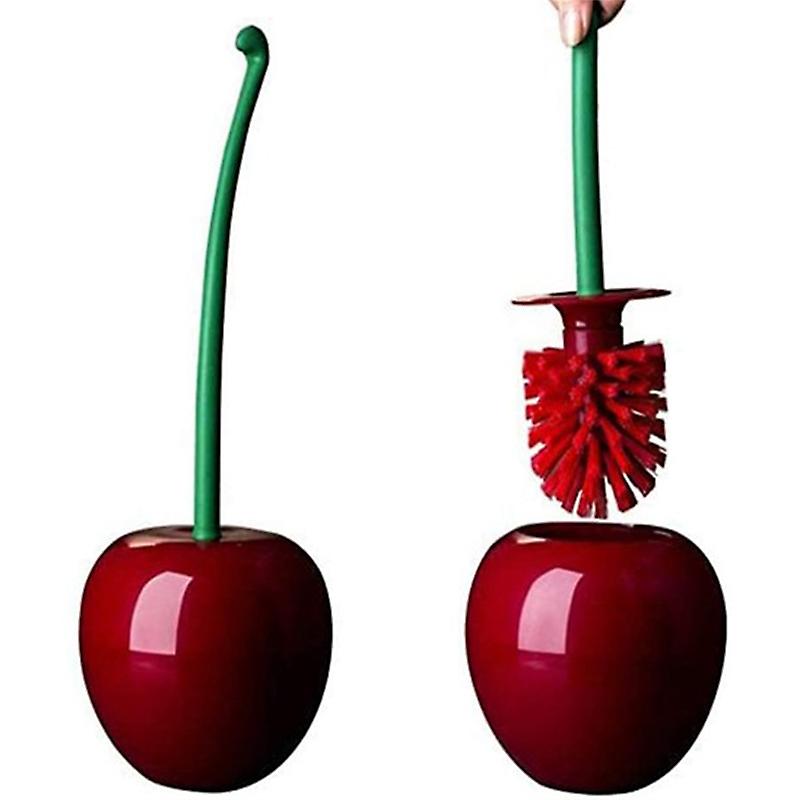 Kirsebærform toalettbørste stående toalettskålbørstesett