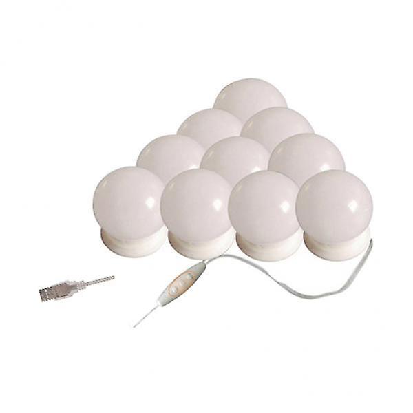 4x10Pcs   LED Vanity Dimmable Mirror Lamp Lights Bulbs Kit Suction Cup