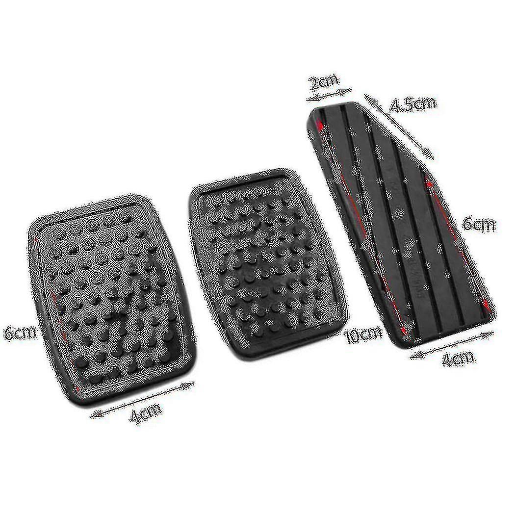 Ricambio Auto Originale Set Pedali Auto Per Suzuki Vitara - Frizione, Freno E Acceleratore In Gomma Antiscivolo, Ricambio 49451 60B00 Pedali Della Macchina Frizione - 6