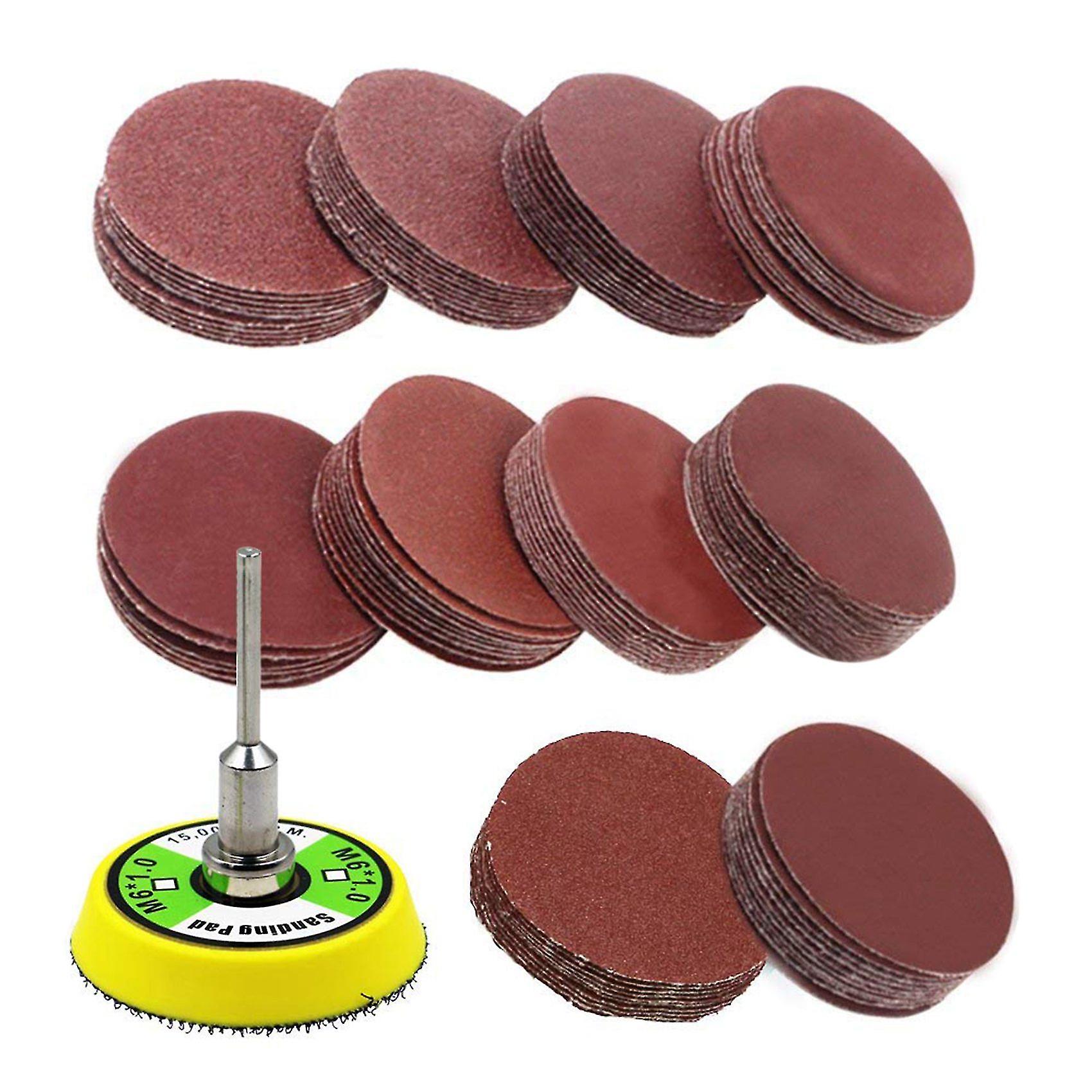 201pcs Set 2 Inch Sanding Discs Pad Kit For Drill Grinder Tools With Backer Plate 60-2000 Grit Sand
