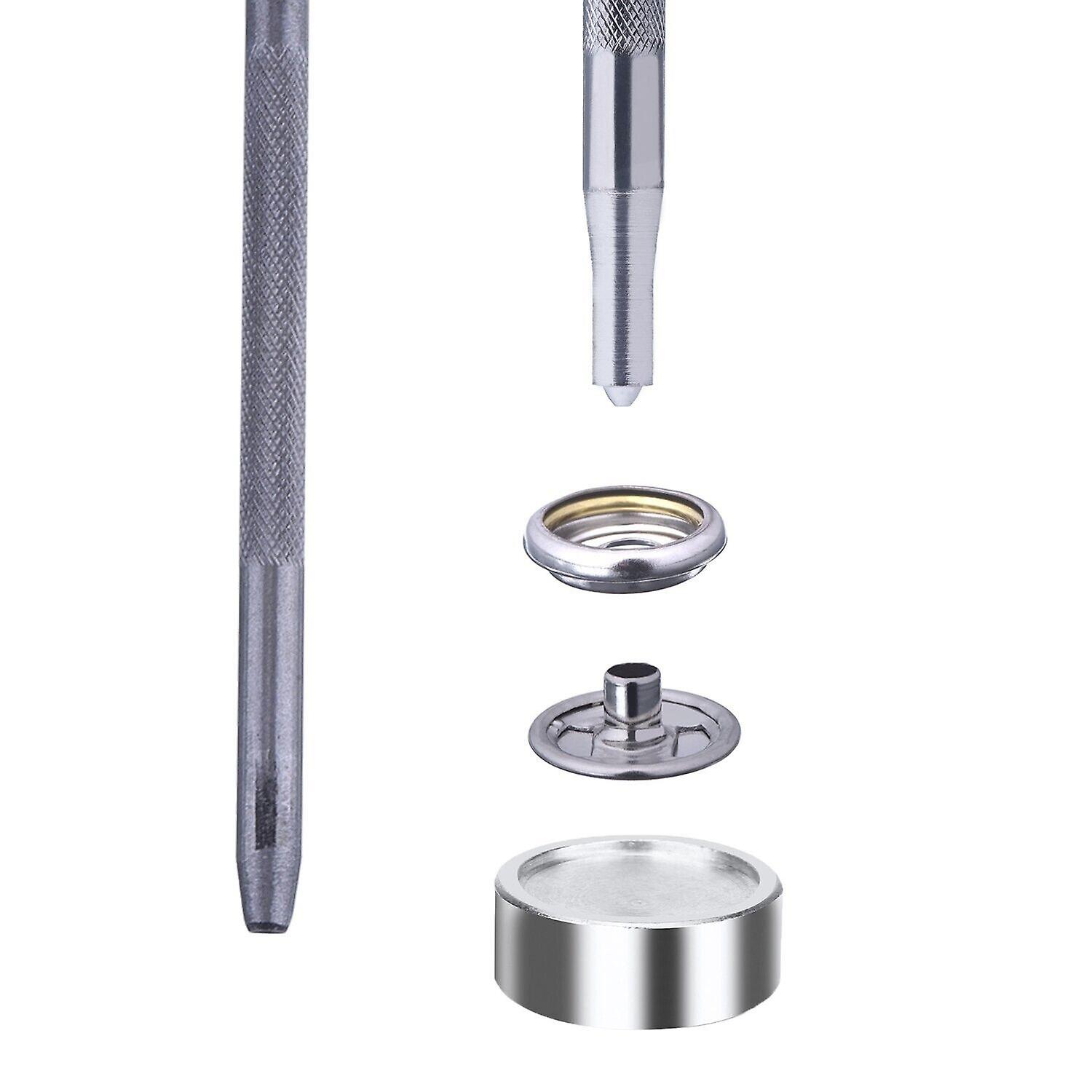Snap Fasteners Buttons + Fixing Hand Tool Kit