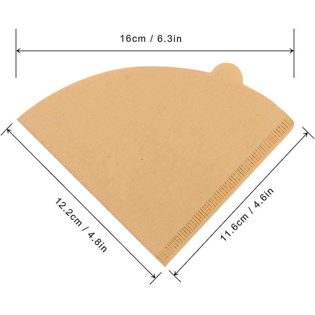 100 Pcs V60 Cone Coffee Filters Paper Coffee Filters #2 Cone Paper Natural Coffee Filters