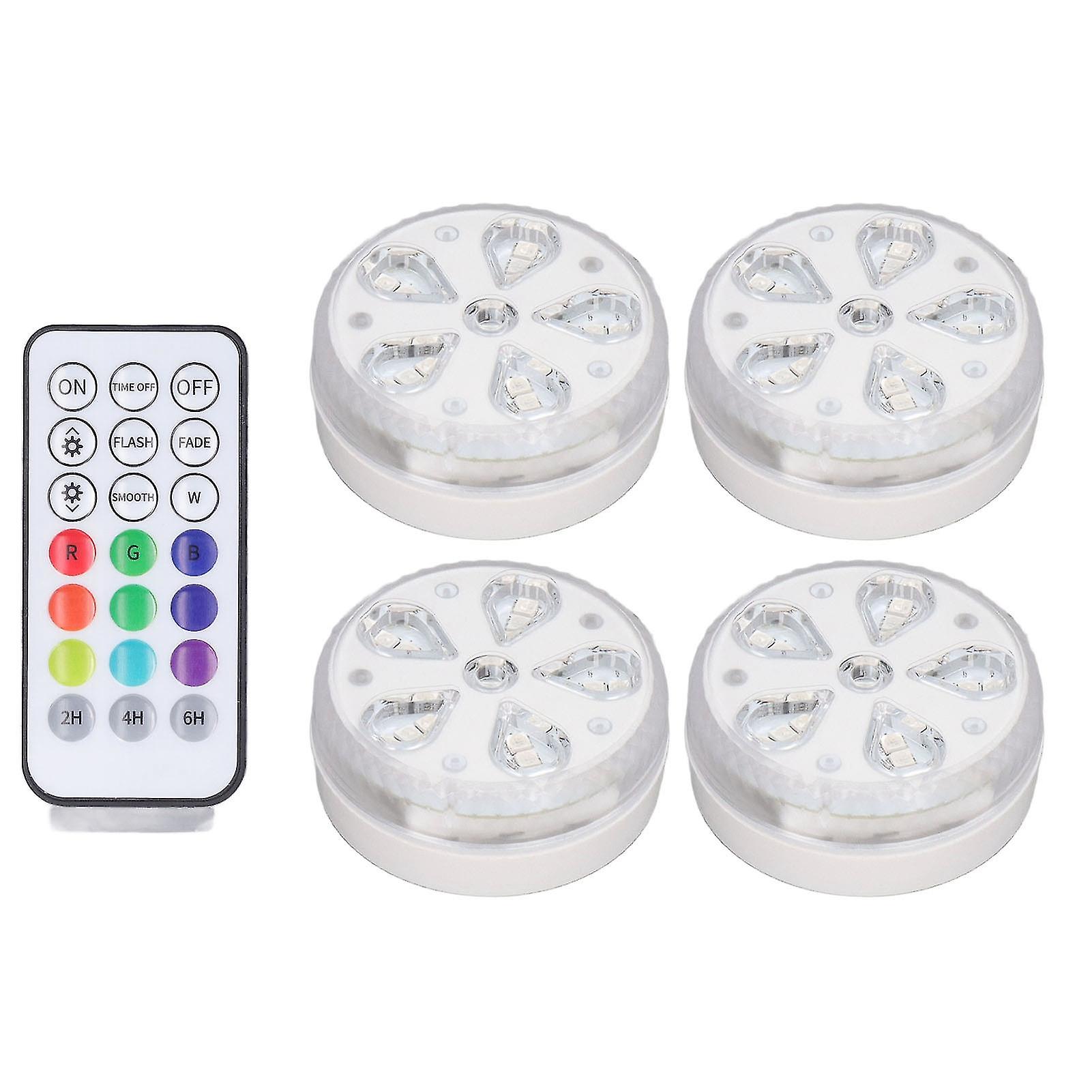Remote-Controlled RGB LED Pool Lights with Timer, IP68 Waterproof for Outdoor Pools