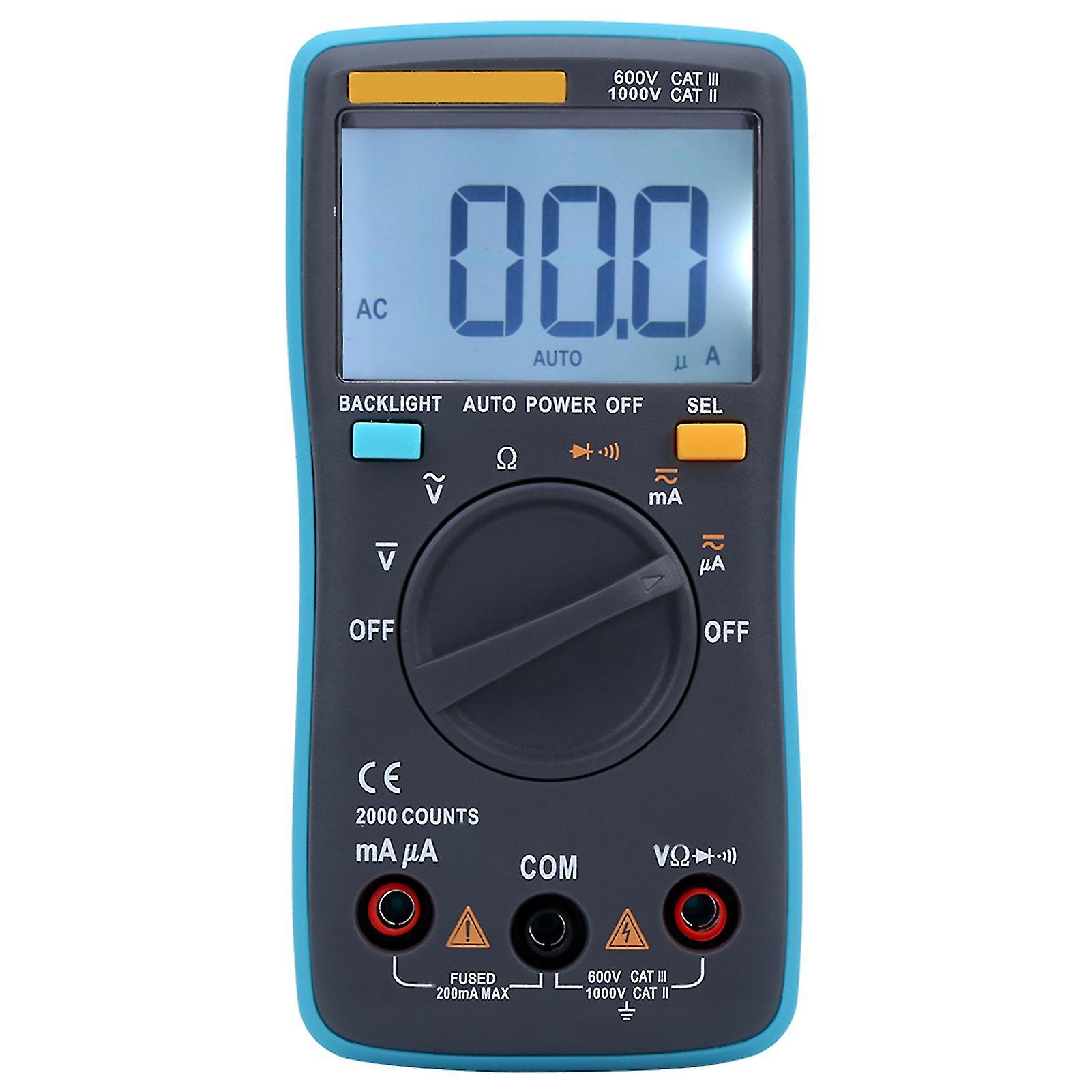 ZT‑98 Handheld Digital Multimeter AC DC Voltmeter Ammeter Ohmmeter Volt Tester Auto Range Meter