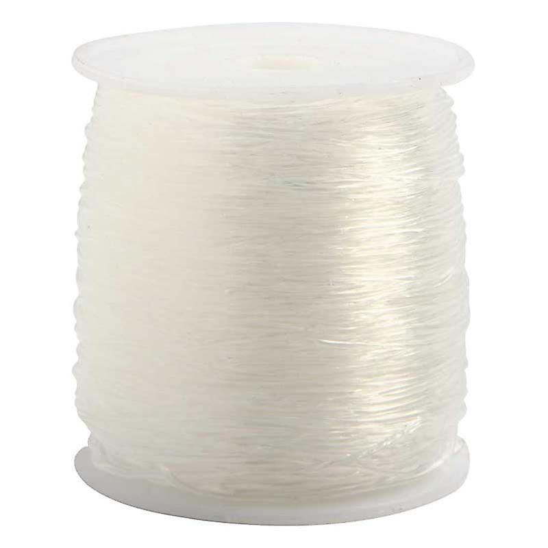 Transparent elastic thread - 0.8 mm x 100 m