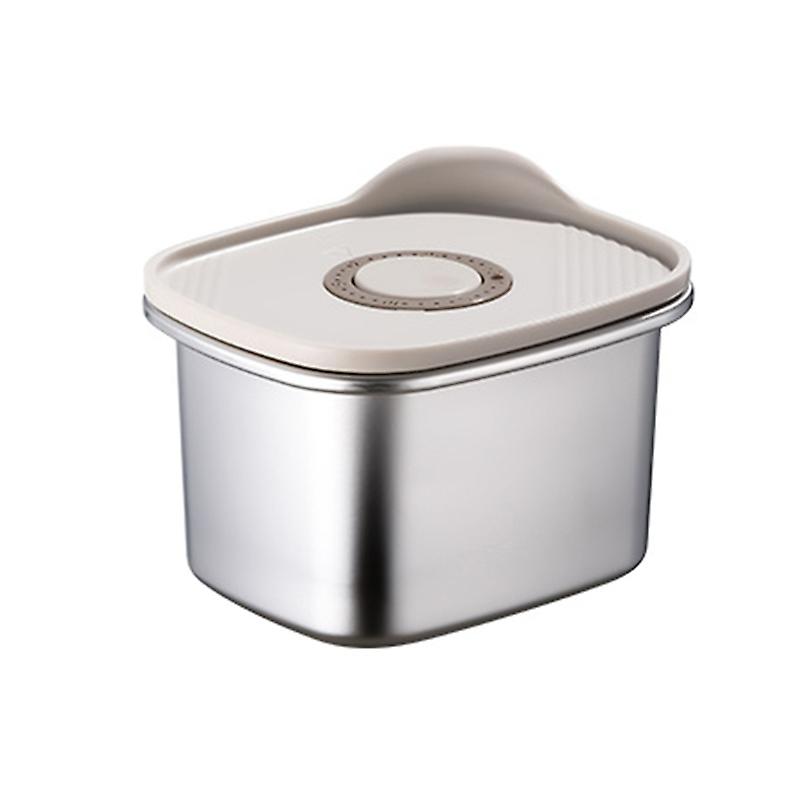 300/500/600/700/1100ML Food Container with Lid Time Dial Thickened Silicone Ring Leak-proof Seal See