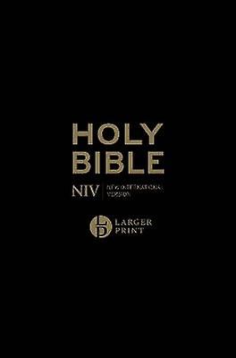 NIV Larger Print Personal Black Leather Bible