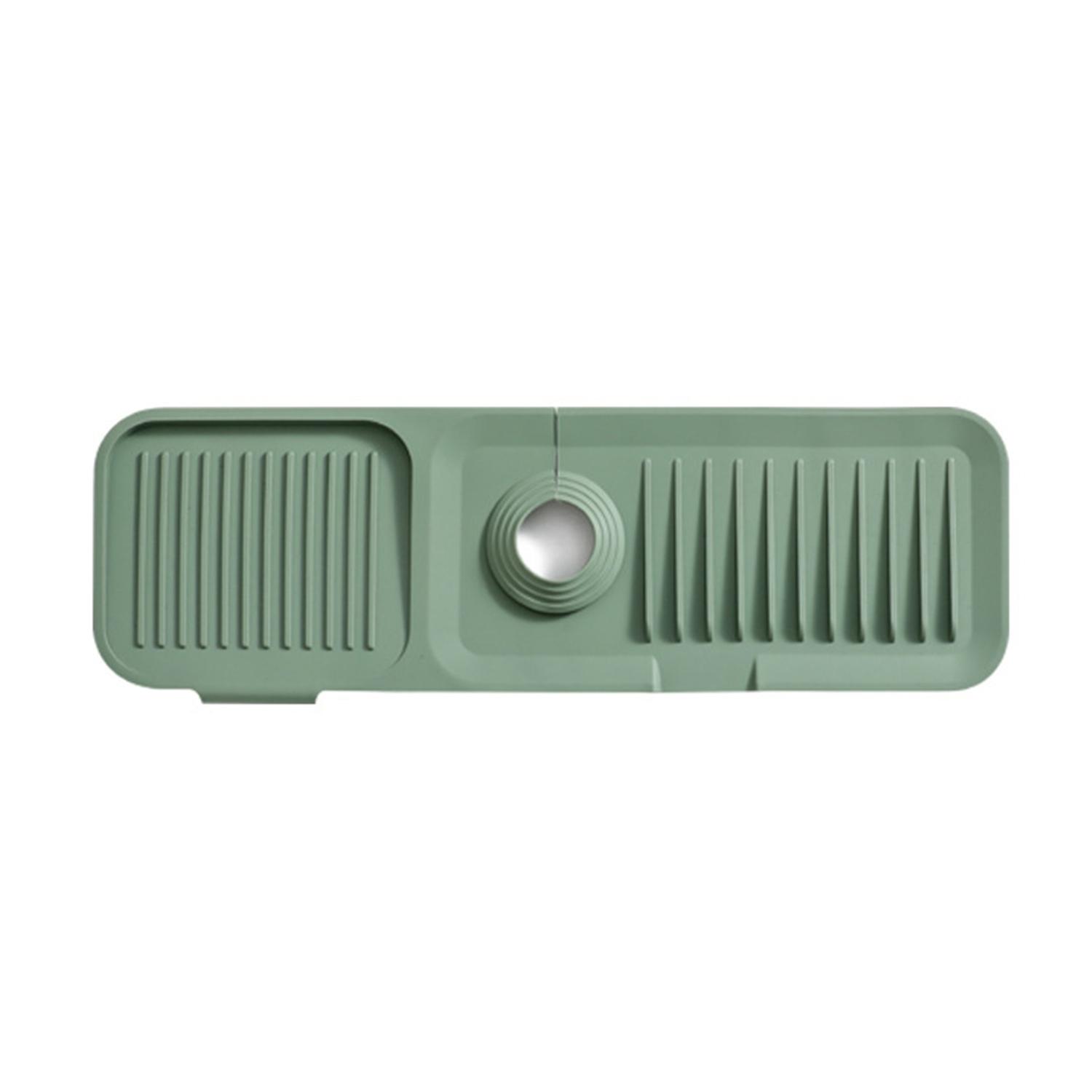 Drain Pad Waterproof Cuttable Aperture Anti-slip Strip Splash Proof Foldable Anti-deform Faucet Mat
