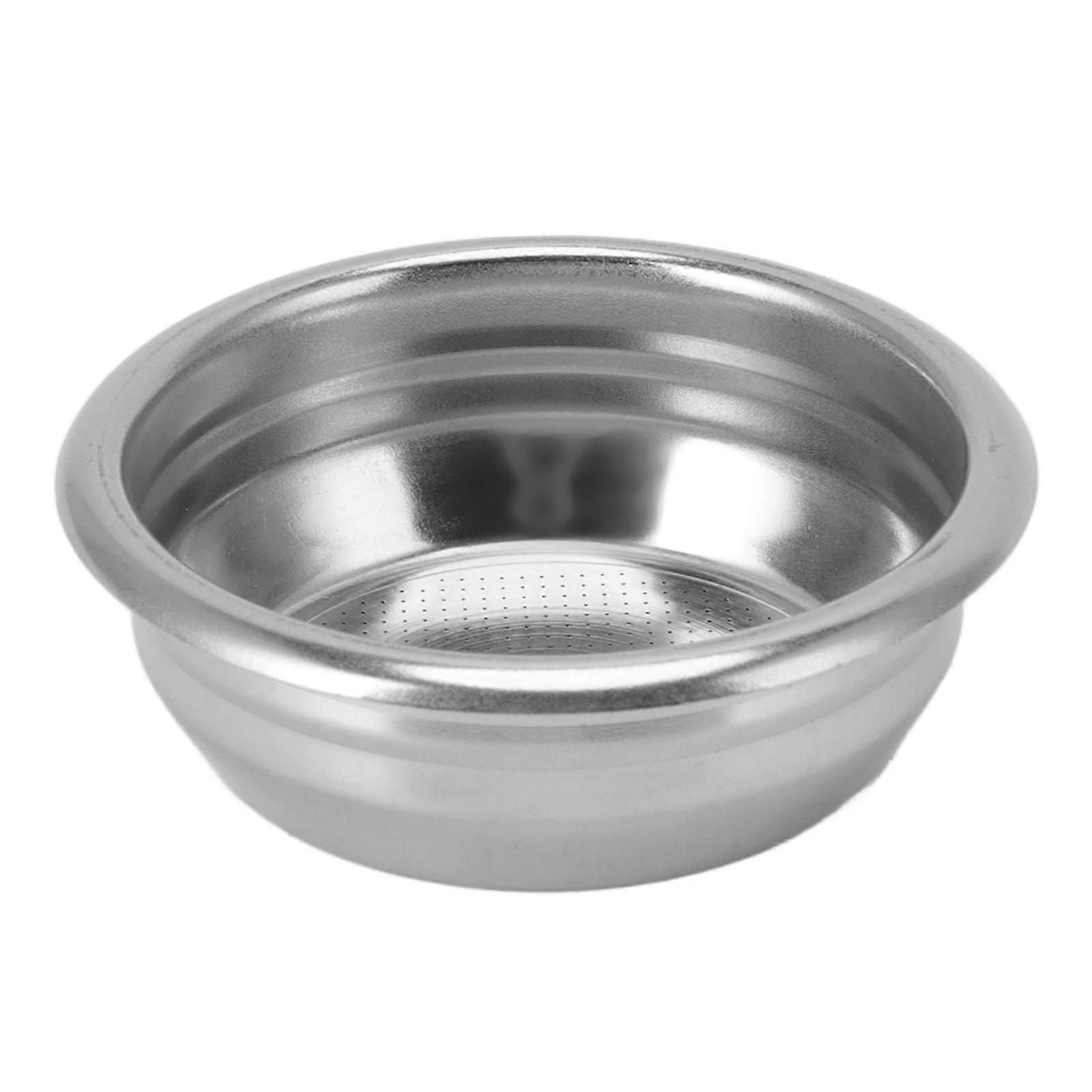 Compact Espresso Machine Accessory, Stainless Steel Espresso Filter Reusable Portafilter Basket Non-Pressurized Coffee Filter Ensures Delicate Taste