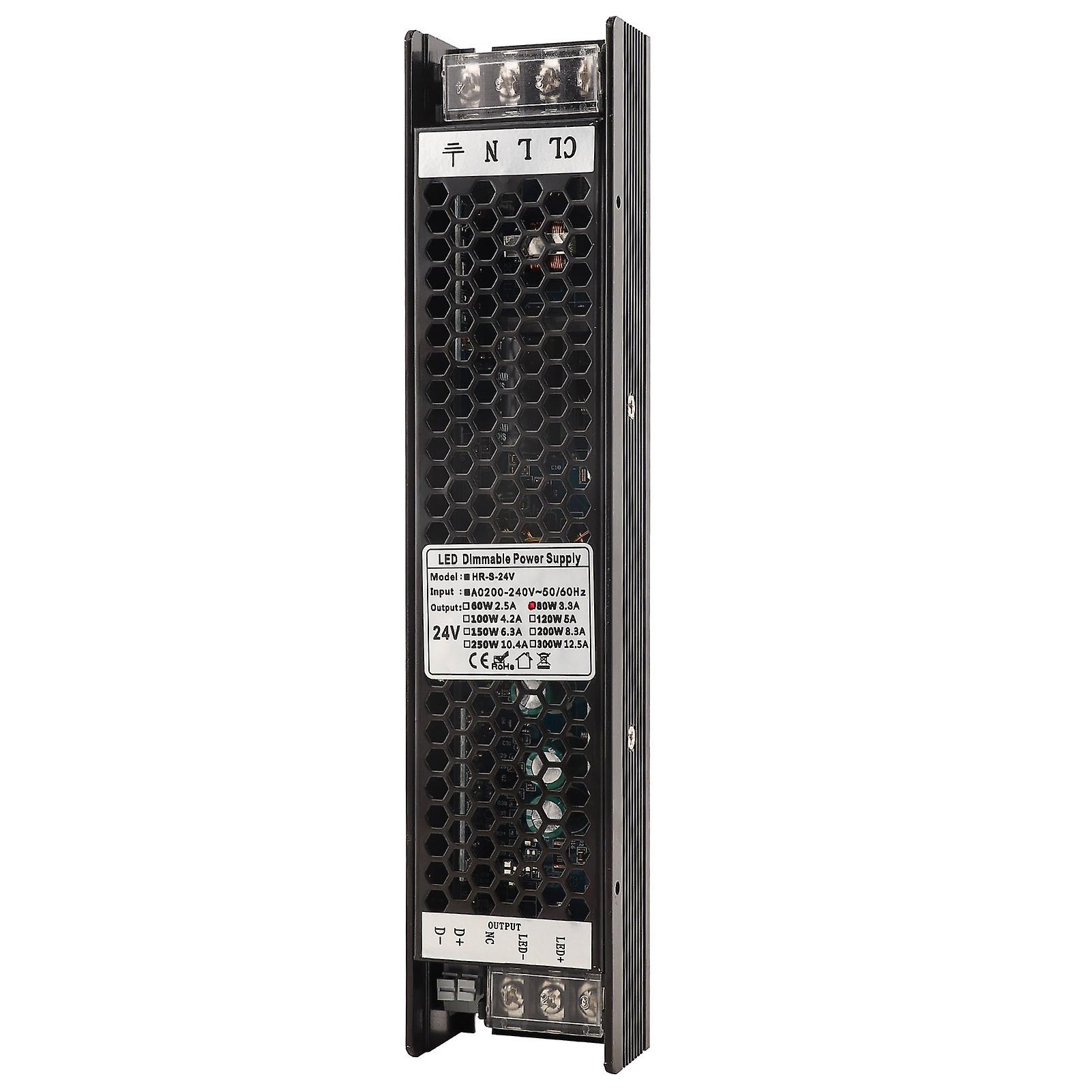 80W Dimming Power Supply High Efficiency Support SCR 0-10V PWM DALI 4 Control Methods