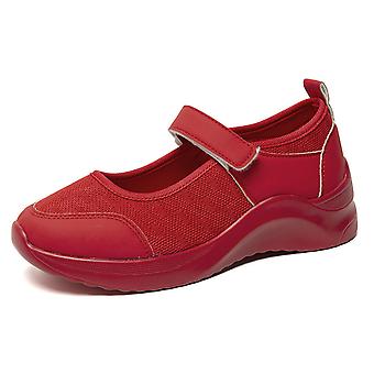 Slip-on Ankle Strap Shoes For Women Thick Platform Sneakers Knitted Upper