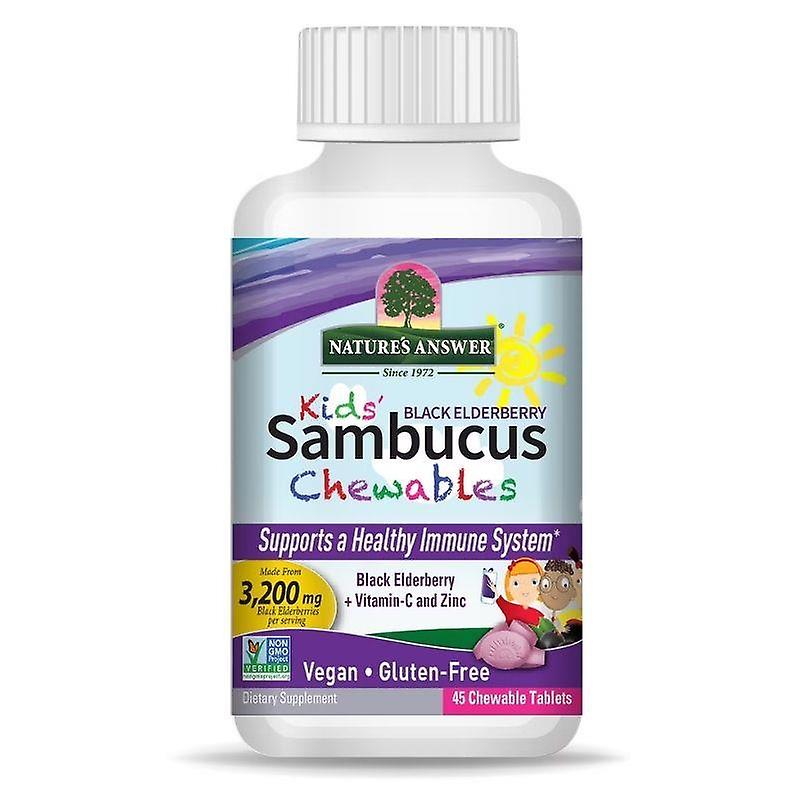 Nature's Answer Sambucus Kids Chewable Tabs 45 (1568)