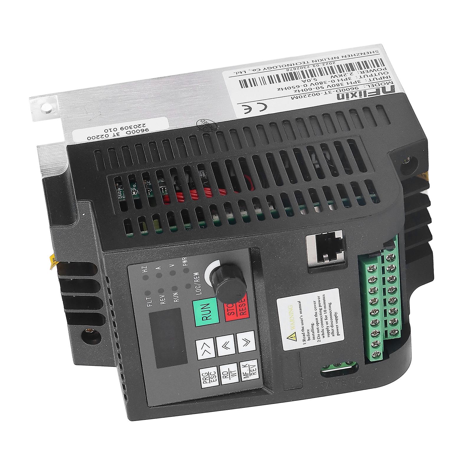 NFLIXIN תדר משתנה כונן וקטור מהפך תלת פאזי VFD ממיר 2.2KW 380V 5A