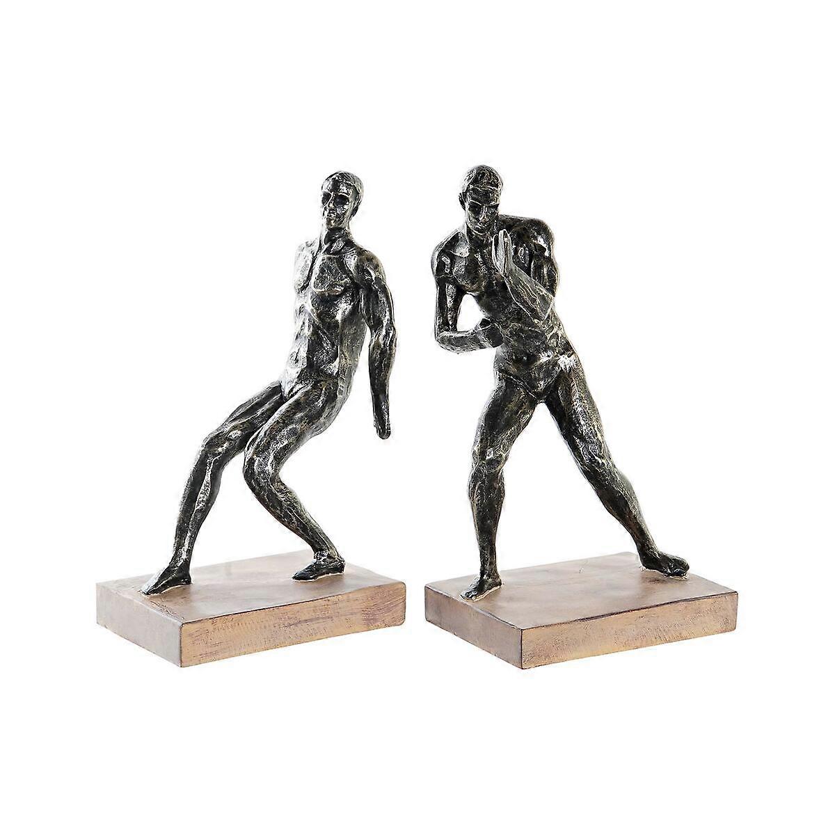Bookend DKD Home Decor 30,5 x 11 x 26 cm Wood Resin Men Loft