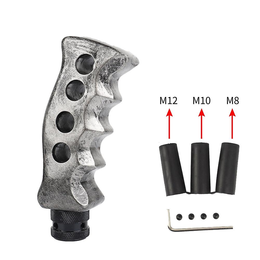 Gear Knob Universal Manual Transmission Car Grip Knife Handle Shifter Knob with 8/10/12mm adapters G