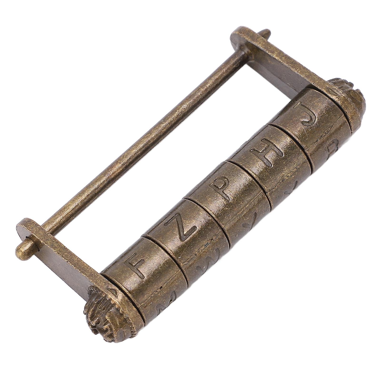 Antique Padlock Combination Zinc Alloy Retro Style English Password Design Wide Application Vintage Password Lock 