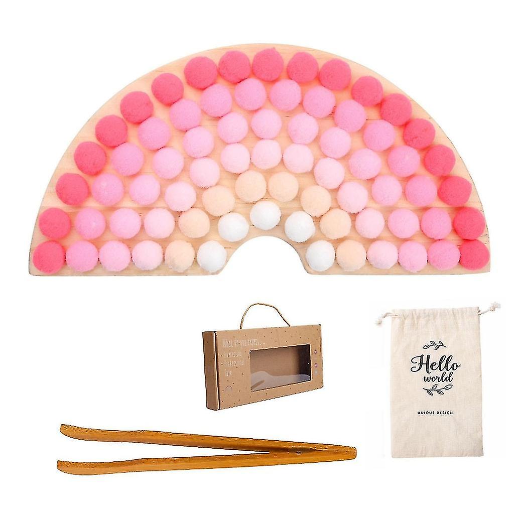 Educational Toy Table Portable Multifunctional Clip Rainbow Beads Supplies