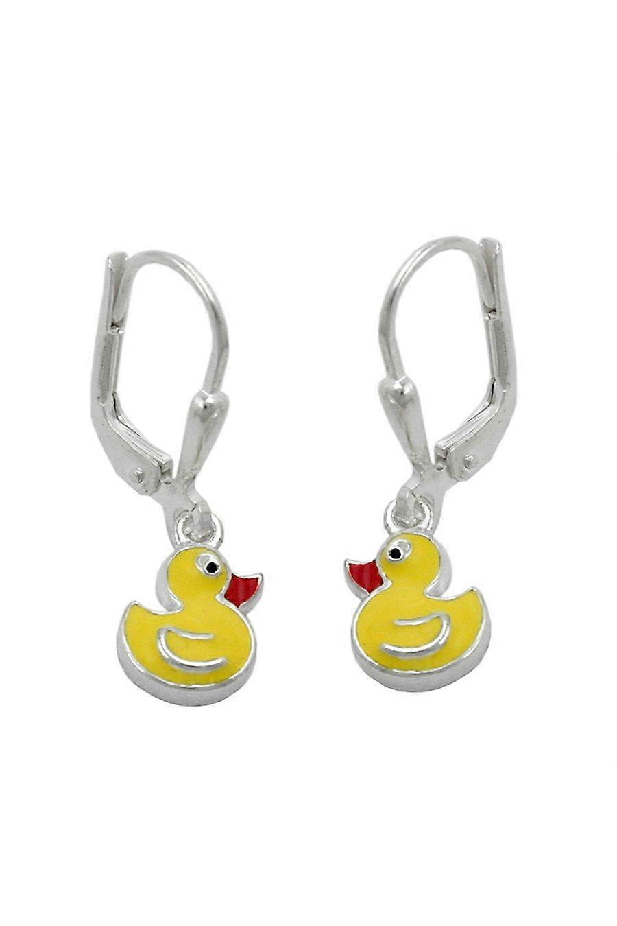 Earring Studs Yellow Duck Silver 925 - Gl91803